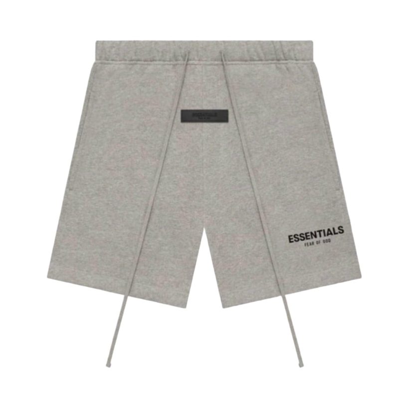 fear of god essentials sweat shorts core collection dark oatmeal fear of god essentials 30410886807650